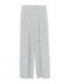 Brunello Cucinelli Linen Wide-leg Trousers In White