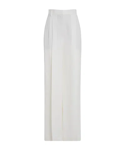 Brunello Cucinelli Belt-loop Casual Pants In White