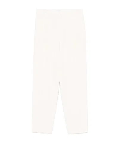 Brunello Cucinelli Belt-loop Casual Pants In White