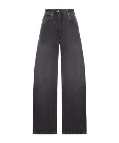 Brunello Cucinelli Belt Loop Jeans In Black
