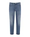 Brunello Cucinelli Five-pocket Denim Trousers In Blue