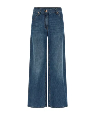 Brunello Cucinelli Belt Loop Jeans In Blue