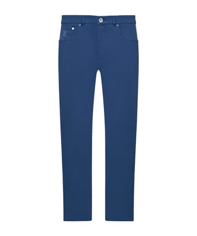 BRUNELLO CUCINELLI EMBROIDERED TROUSERS