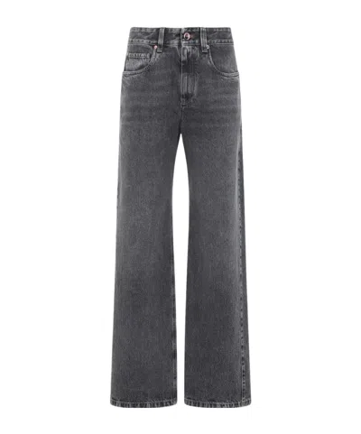 Brunello Cucinelli Belt Loop Jeans In Orange