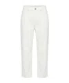 Brunello Cucinelli Belt Loop Jeans In White