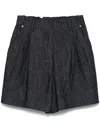 Brunello Cucinelli Women's Denim Shorts In Black