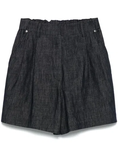Brunello Cucinelli Belt-loop Shorts In Black