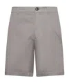 Brunello Cucinelli Green Gabardine Bermuda Shorts In Gray