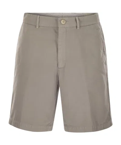 Brunello Cucinelli Belt-loop Shorts In Nude