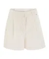 Brunello Cucinelli Cotton-linen Shorts In White