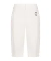 Brunello Cucinelli Belt Loop Shorts In White