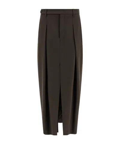 BRUNELLO CUCINELLI BELT LOOP SKIRT