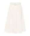 Brunello Cucinelli Belt-loop Skirt In White