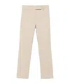 Brunello Cucinelli High-rise Pleated Cotton-twill Straight-leg Trousers In Nude