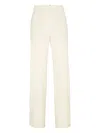 Brunello Cucinelli Loose Cigarette Trousers In Neutral