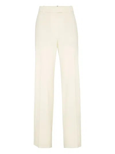 Brunello Cucinelli Loose Cigarette Trousers In Multi