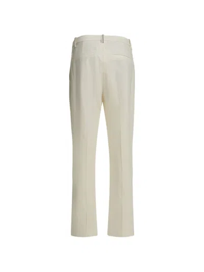 Brunello Cucinelli Belt-loop Trousers In Neutral