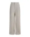 Brunello Cucinelli Tailored Corduroy Wide Leg Pants In Neutral