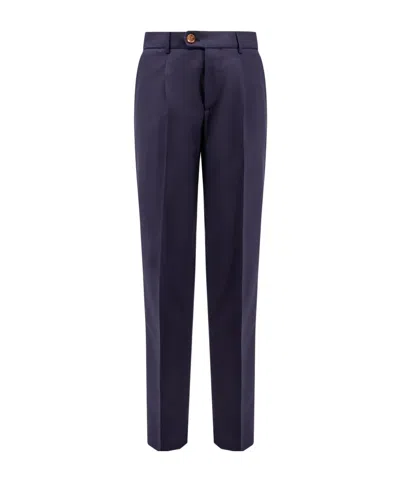 Brunello Cucinelli Belt Loops Slacks In Black