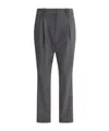 Brunello Cucinelli Belt Loops Slacks In Black