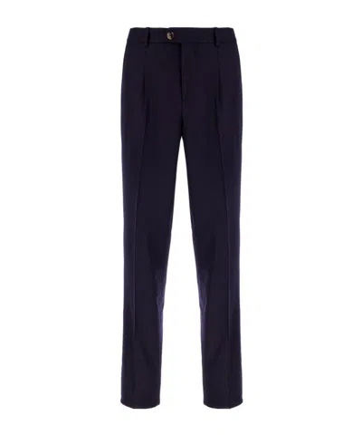 Brunello Cucinelli Belt Loops Slacks In Blue