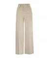 Brunello Cucinelli Belt Loops Slacks In Brown