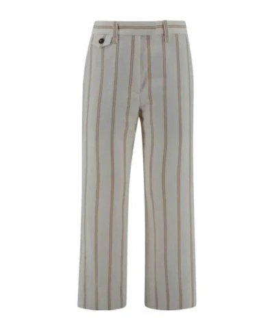 Brunello Cucinelli Belt Loops Slacks In Gray
