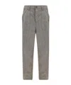 Brunello Cucinelli Belt Loops Slacks In Gray