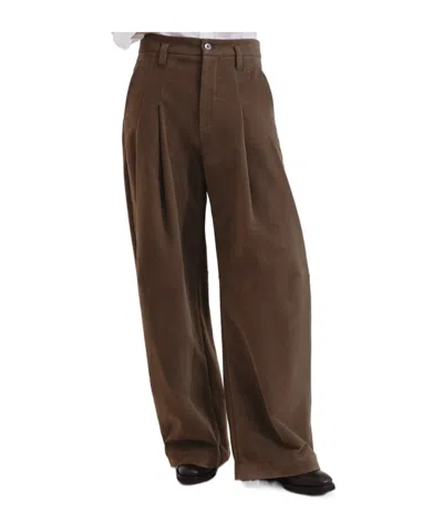 Brunello Cucinelli Belt Loops Slacks In Green