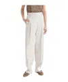 Brunello Cucinelli Belt Loops Slacks In White