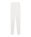 Brunello Cucinelli Belt Loops Slacks In White