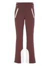 Brunello Cucinelli Bootcut Ski Pants In Burgundy