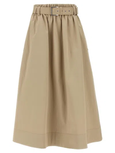 BRUNELLO CUCINELLI BRUNELLO CUCINELLI BELT SKIRT