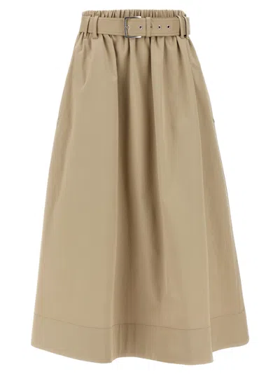 Brunello Cucinelli Belt Skirt Skirts Beige