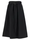 Brunello Cucinelli Asymmetrical Skirt In Black
