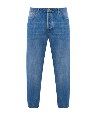 Brunello Cucinelli Belt-strap Jeans In Blue