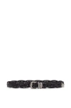 Brunello Cucinelli Belt With Detailed Buckle In Black