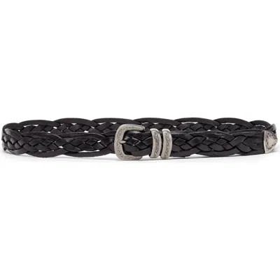 Brunello Cucinelli Belt With Detailed Buckle In Black