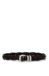 Brunello Cucinelli Belt With Detailed Buckle In Brown