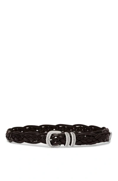 Brunello Cucinelli Mauta Braided Belt In Brown