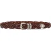 Brunello Cucinelli Belt With Detailed Buckle In Brown