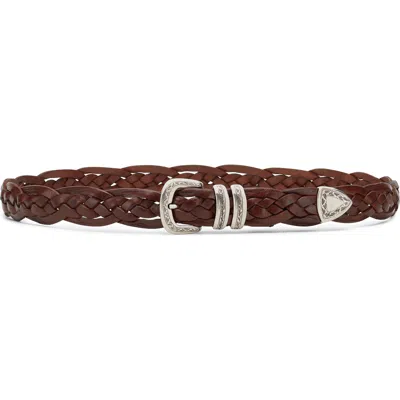 Brunello Cucinelli Belt With Detailed Buckle In Brown