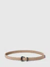 Brunello Cucinelli Braided Belt With Monili In Brown