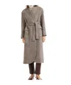 Brunello Cucinelli Belted Coat In Gray