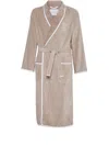 Brunello Cucinelli Belted Cotton Bath Robe In Neutrals
