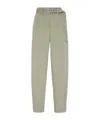 Brunello Cucinelli Women Stretch Cotton Gabardine Baggy Belted Pull On Pants In Sage Green