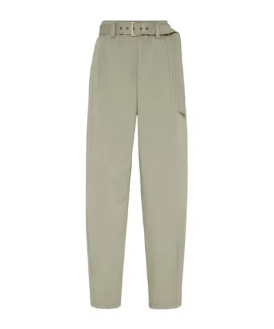 BRUNELLO CUCINELLI BRUNELLO CUCINELLI BELTED PLEATED PANTS