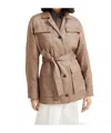 Brunello Cucinelli Sparkling Twill Safari Jacket In Brown