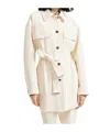 Brunello Cucinelli Belted Jacket In Neutral