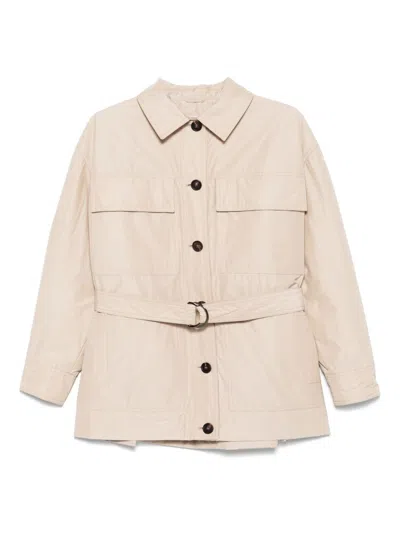 Brunello Cucinelli Belted Padded Jacket